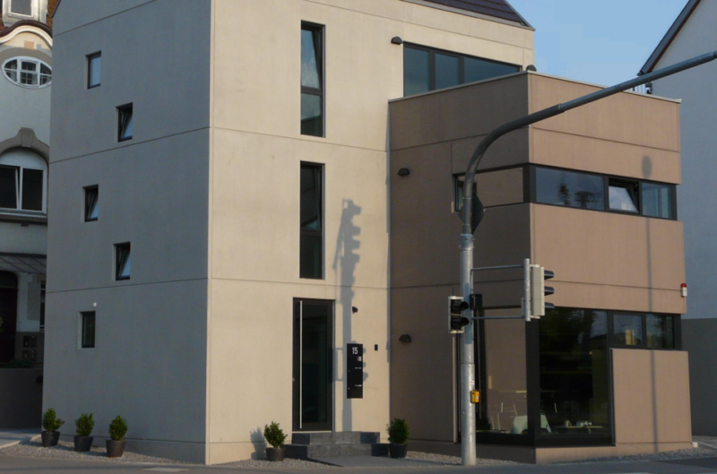 Geschäftshaus aus Betonfertigteile