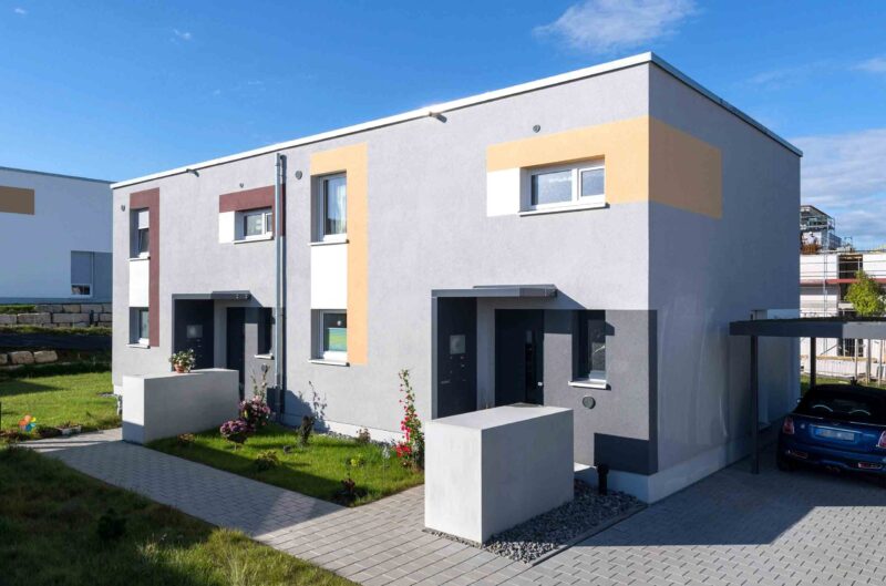 Einfamilienhaus als Doppelhaus