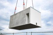 Beton Raummodul bei Versetzung